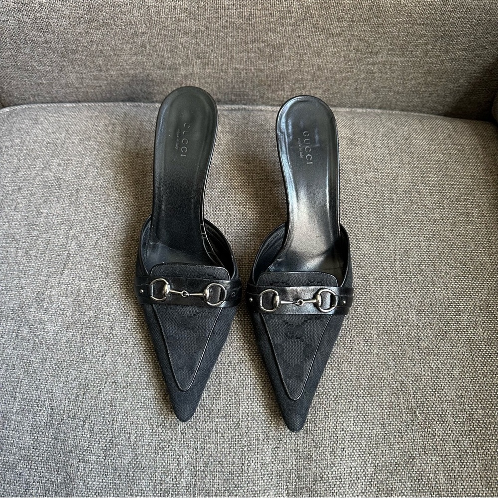 Vintage Gucci horsebit mule heels - Picture 2 of 8